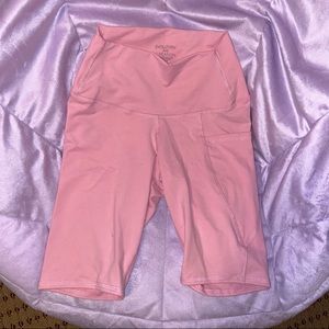 Pink biker shorts